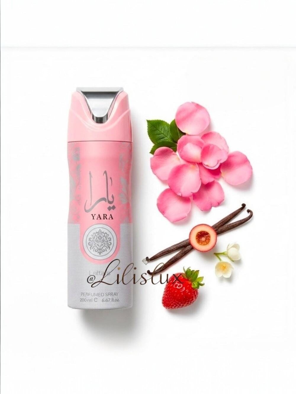 Lattafa Yara Perfume Body Spray Large 200ml Pink For Women New